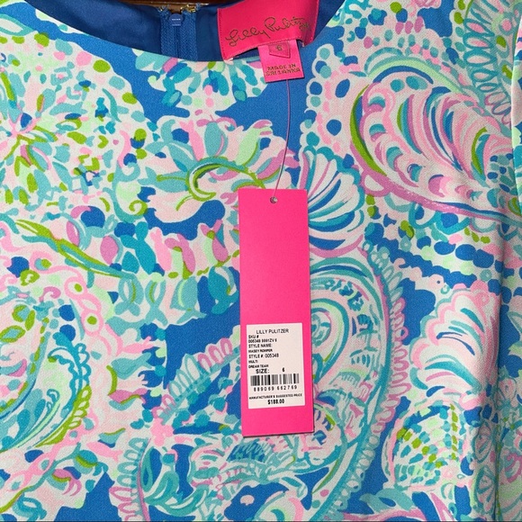 LILLY PULITZER MASEY ROMPER MULTI DREAM TEAM - Picture 16 of 16